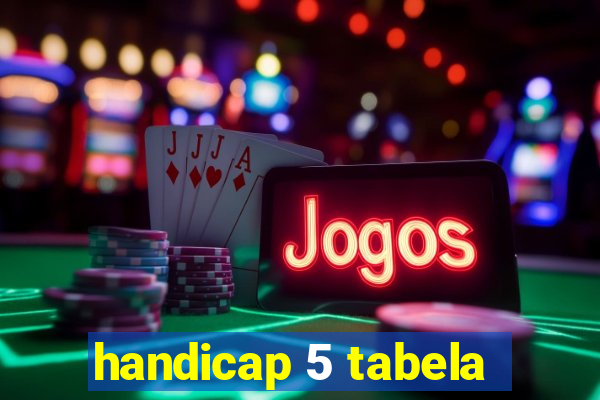 handicap 5 tabela